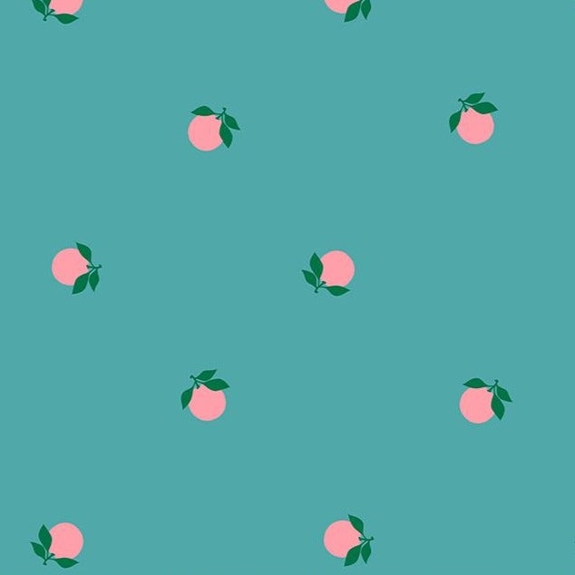 REMNANT Rise and Shine Tangerines Succulent - 1.22 yards-Fabric-Spool of Thread