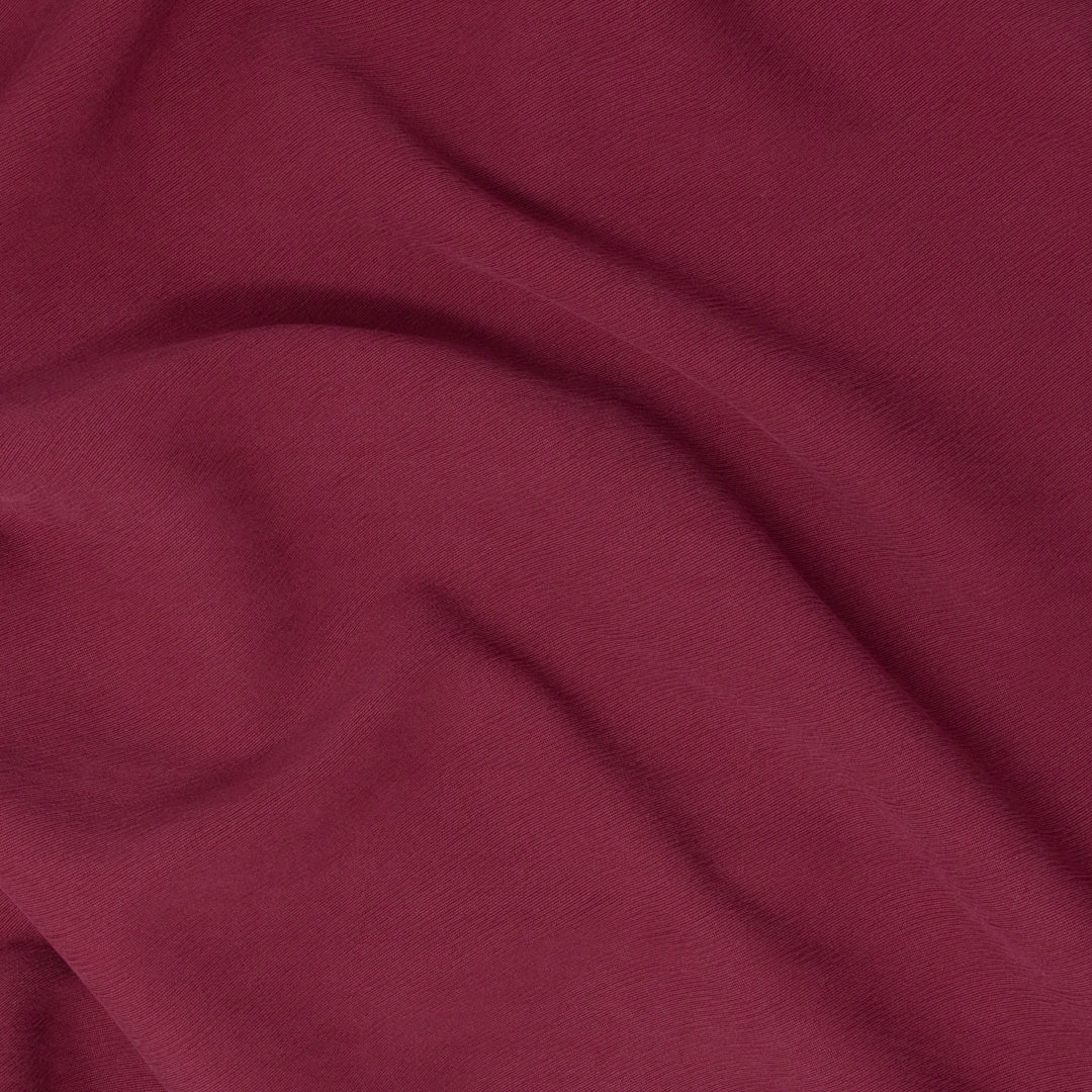 REMNANT Rosalind Tencel Viscose Crepe Raspberry - 1.16 yards-Fabric-Spool of Thread