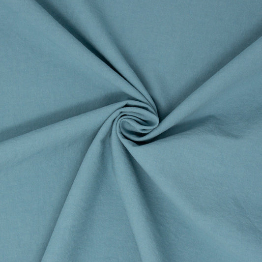 REMNANT Sienna Sandwashed Cotton Crepe Bluebird - 0.9 yards-Fabric-Spool of Thread
