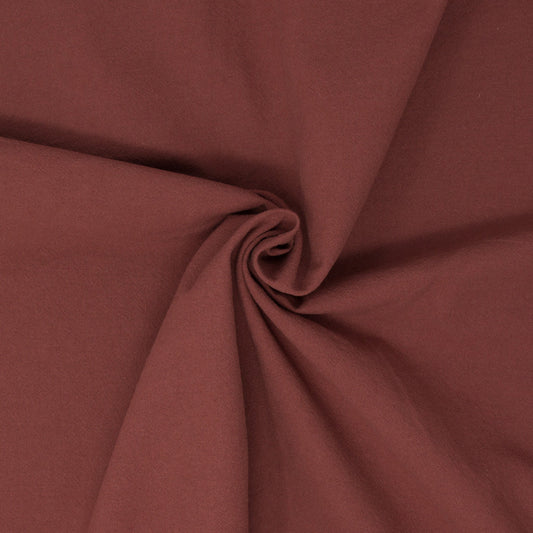 REMNANT Sienna Sandwashed Cotton Crepe Marsala - 1.25 yards-Fabric-Spool of Thread