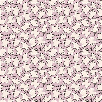 REMNANT Sweet Tooth Ghost Purple - 1.24 yards-Fabric-Spool of Thread