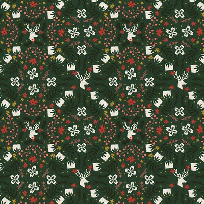 REMNANT Tinsel On The Trail Festive Metallic - 2.36 yards-Fabric-Spool of Thread
