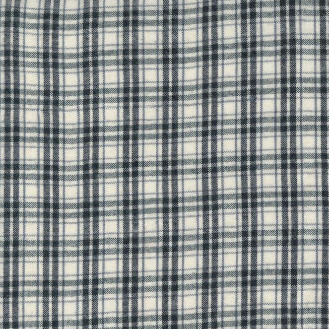 REMNANT Urban Gatherings Brushed Cotton Yarn Dye Small Plaid Cloud - 2 yards-Fabric-Spool of Thread