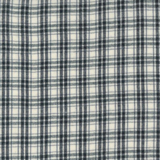 REMNANT Urban Gatherings Brushed Cotton Yarn Dye Small Plaid Cloud - 2 yards-Fabric-Spool of Thread