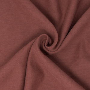 REMNANT Wells Washed Linen Organic Cotton Twill Cranberry - 0.39 yards-Fabric-Spool of Thread