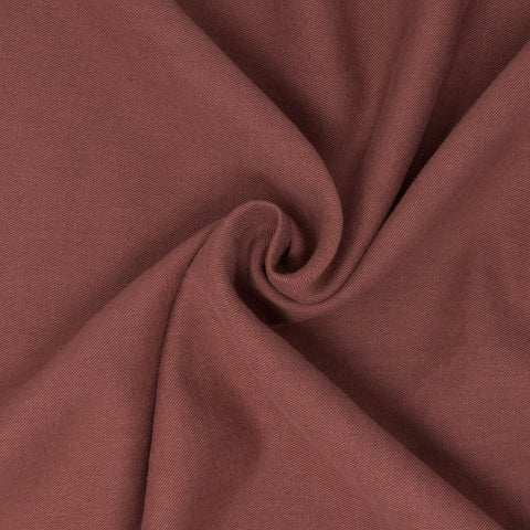 REMNANT Wells Washed Linen Organic Cotton Twill Cranberry - 1 yards-Fabric-Spool of Thread