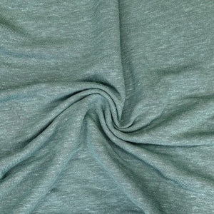 Ray Heathered Linen Rayon Knit Gem Green ½ yd-Fabric-Spool of Thread