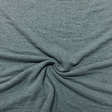 Ray Heathered Linen Rayon Knit Grey ½ yd-Fabric-Spool of Thread