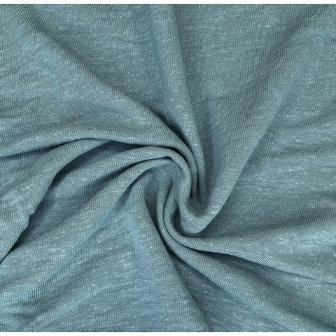 Ray Linen Rayon Knit Sky ½ yd-Fabric-Spool of Thread