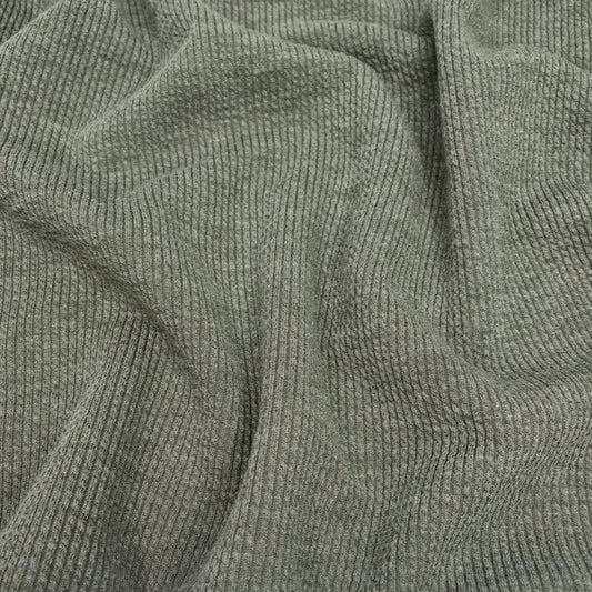 Revel Polyester Rayon Rib Knit Moss ½ yd-Fabric-Spool of Thread