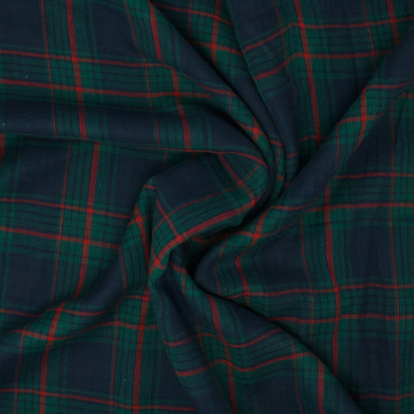 Russell Double Face Cotton Plaid Emerald ½ yd-Fabric-Spool of Thread