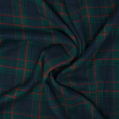 Russell Double Face Cotton Plaid Emerald ½ yd-Fabric-Spool of Thread