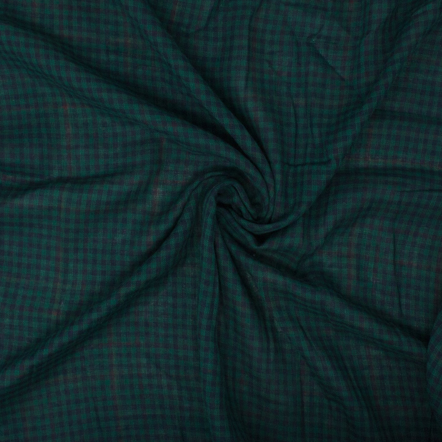 Russell Double Face Cotton Plaid Emerald ½ yd-Fabric-Spool of Thread