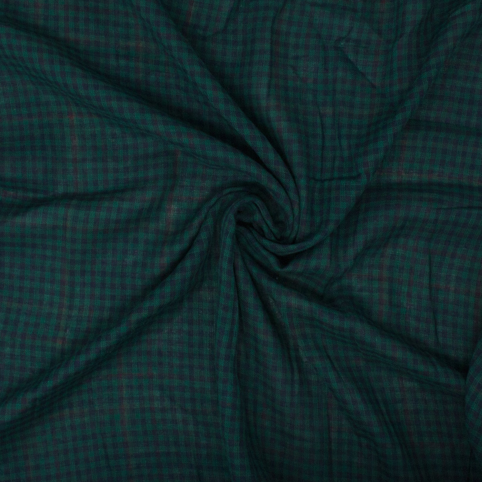 Russell Double Face Cotton Plaid Emerald ½ yd-Fabric-Spool of Thread