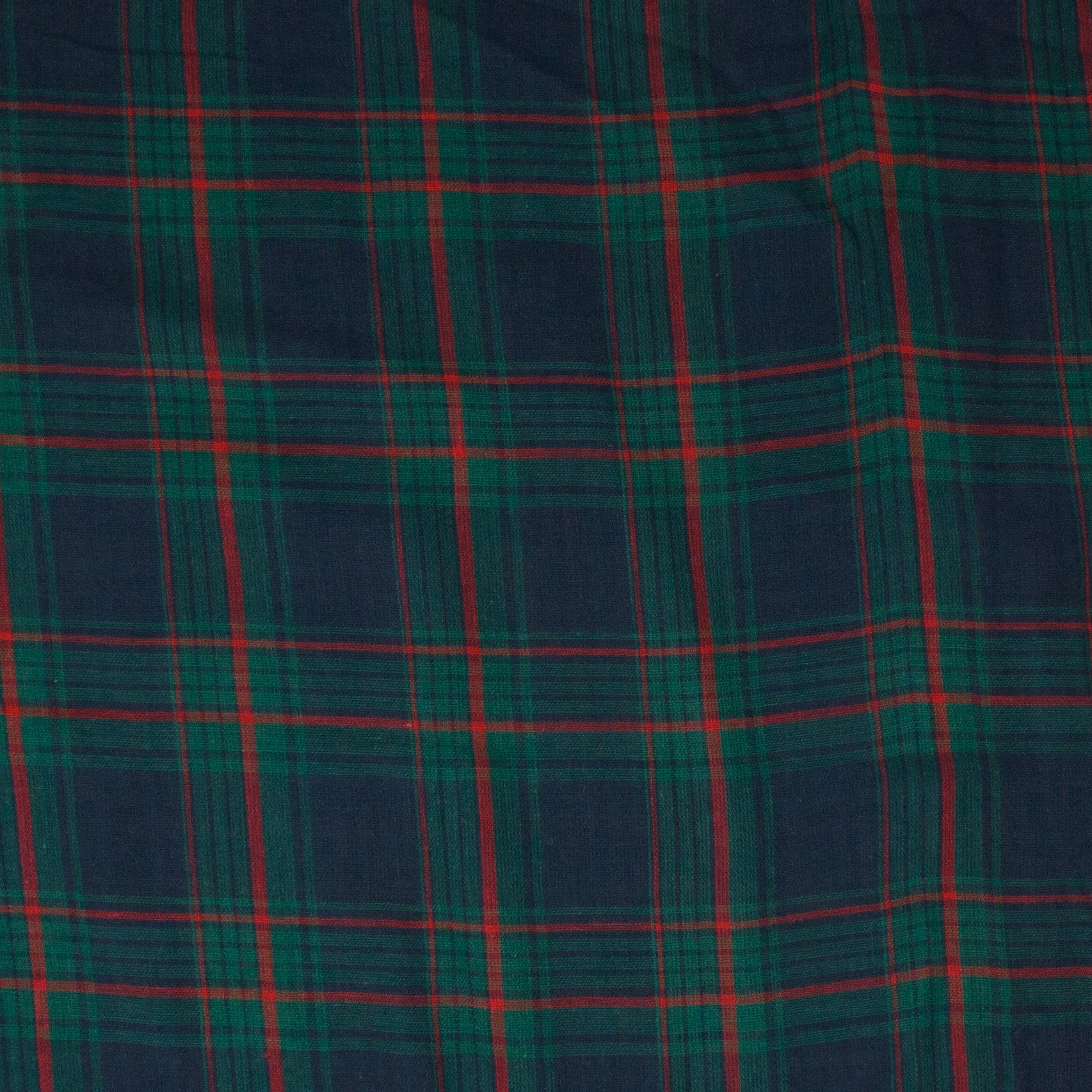 Russell Double Face Cotton Plaid Emerald ½ yd-Fabric-Spool of Thread