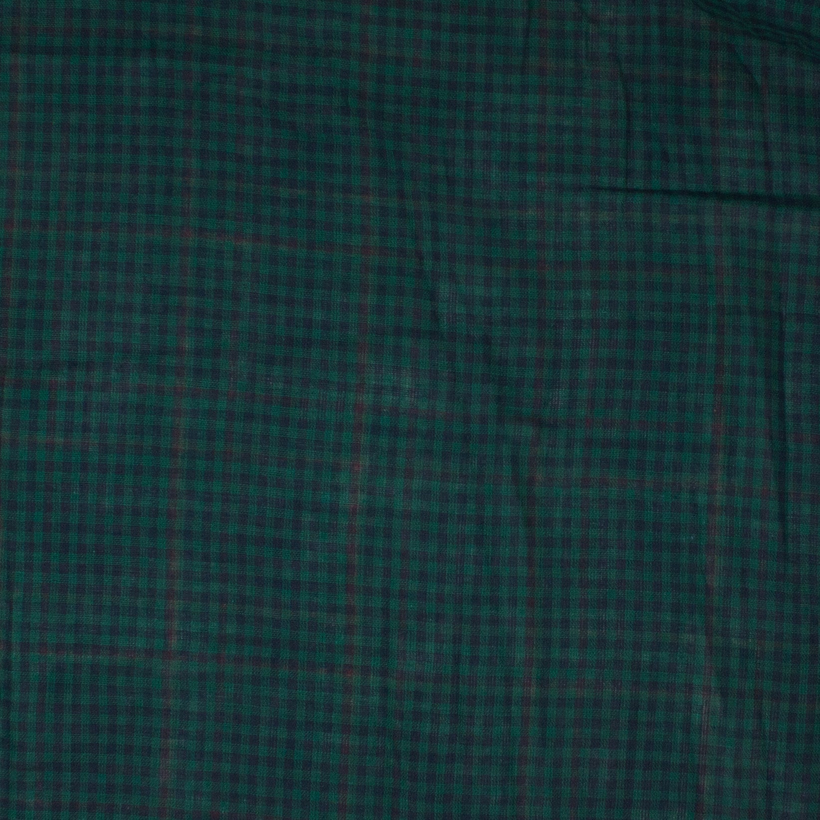 Russell Double Face Cotton Plaid Emerald ½ yd-Fabric-Spool of Thread