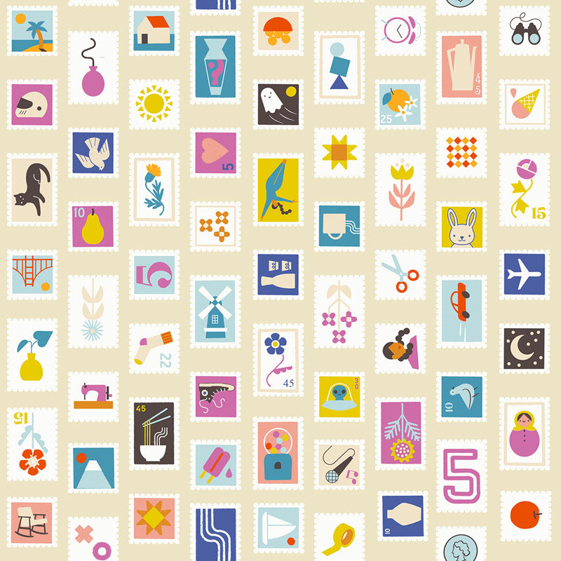 Salutations Parchment ½ yd-Fabric-Spool of Thread