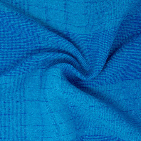 Sechelt Washed Yarn Dyed Linen Check Waterfall ½ yd
