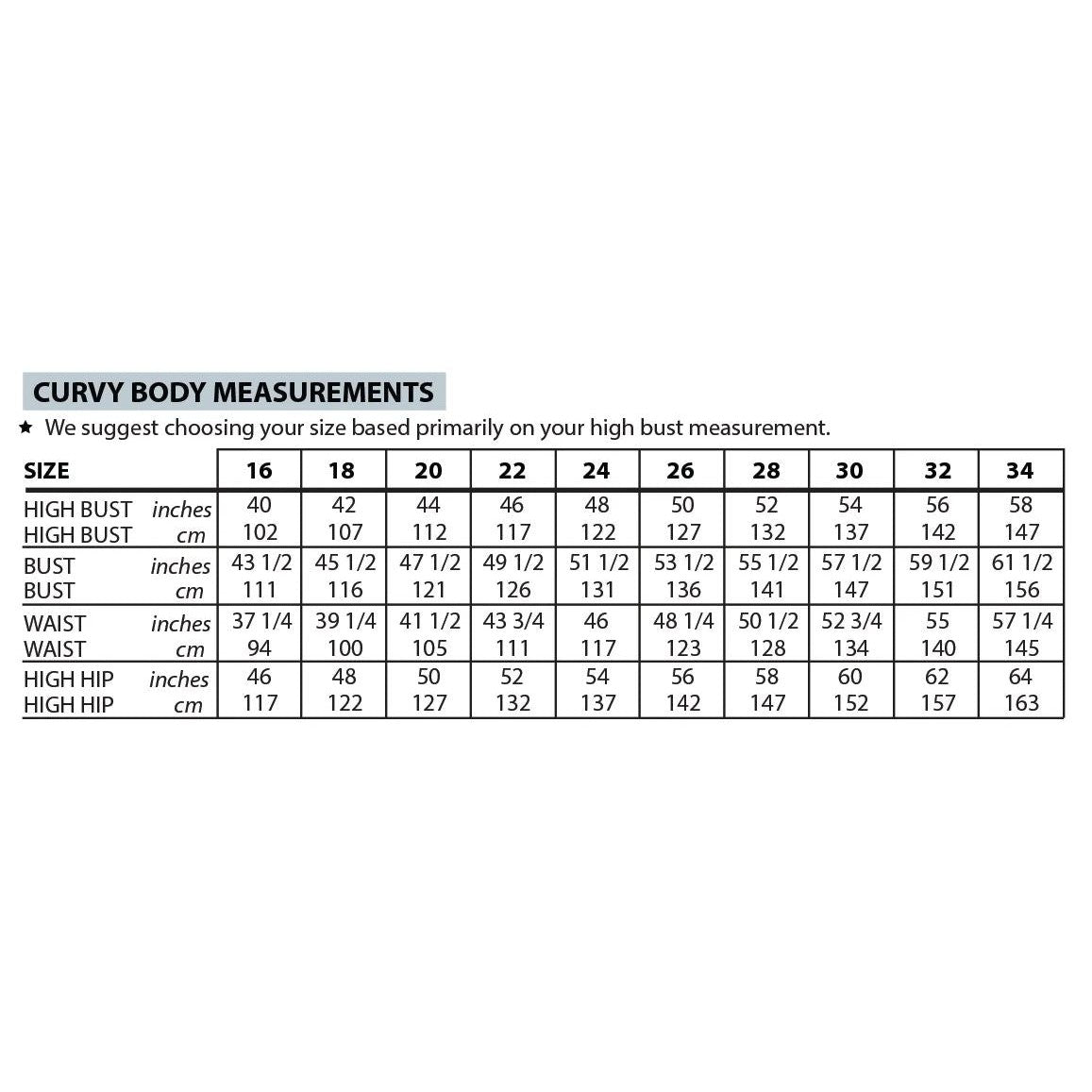 Sew House Seven Skyline Tee Curvy Fit Sizes 16-34 Paper Pattern-Pattern-Spool of Thread