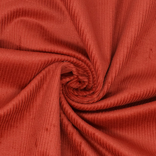 Skeena 8W Cotton Stretch Corduroy Burnt Red ½ yd-Fabric-Spool of Thread