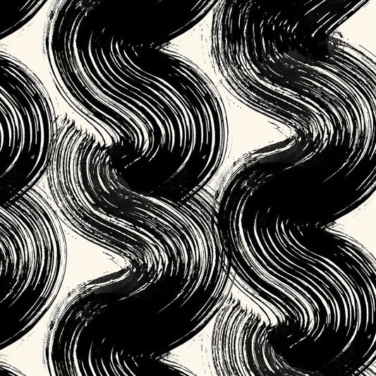 Sketchbook Black ½ yd-Fabric-Spool of Thread