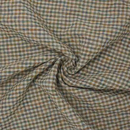 Sooke Cotton Linen Plaid Seersucker Kaleidoscope ½ yd-Fabric-Spool of Thread
