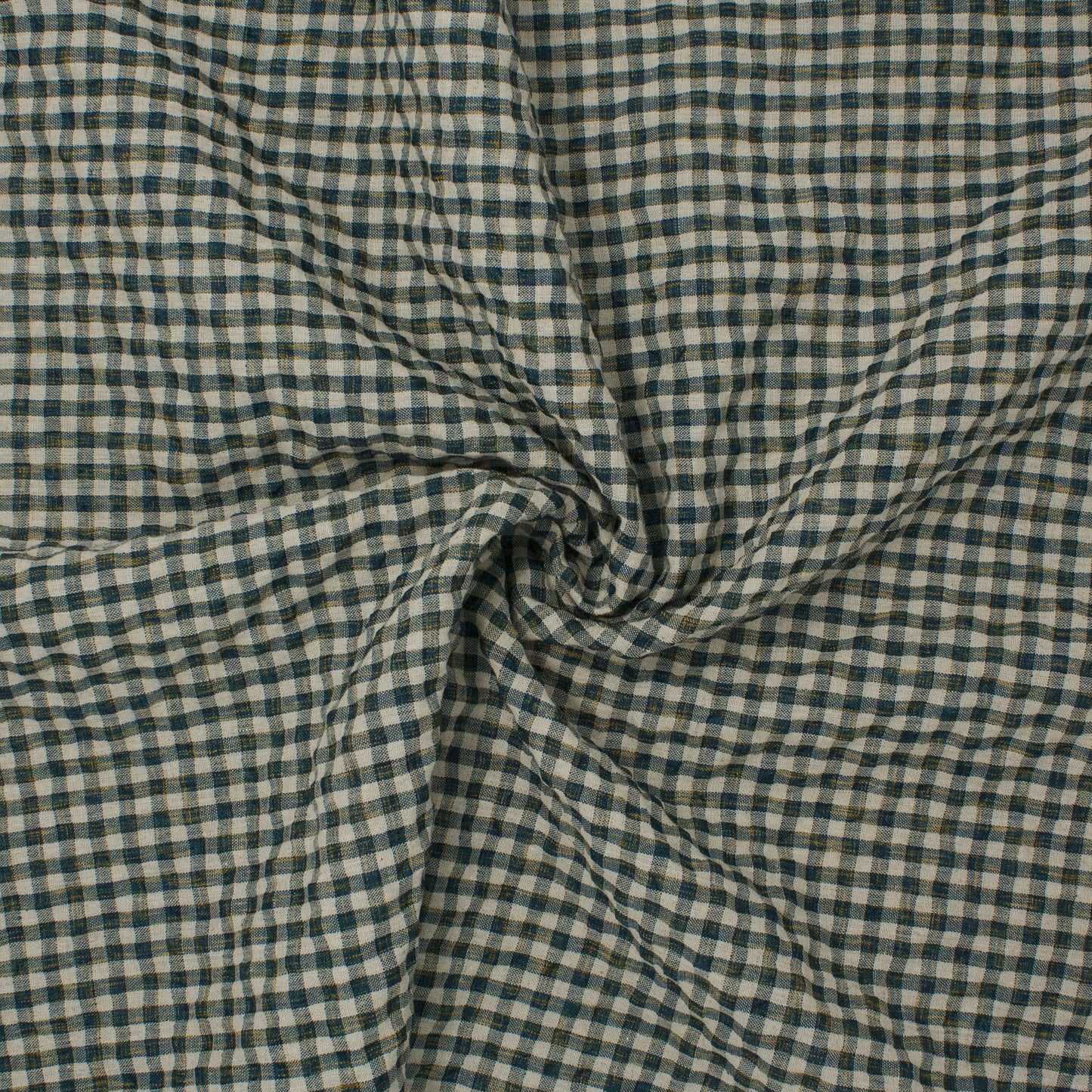 Sooke Cotton Linen Plaid Seersucker Stanley Park Green ½ yd-Fabric-Spool of Thread