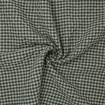 Sooke Cotton Linen Plaid Seersucker Stanley Park Green ½ yd-Fabric-Spool of Thread