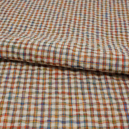 Sooke Cotton Linen Plaid Seersucker Summer Garden ½ yd