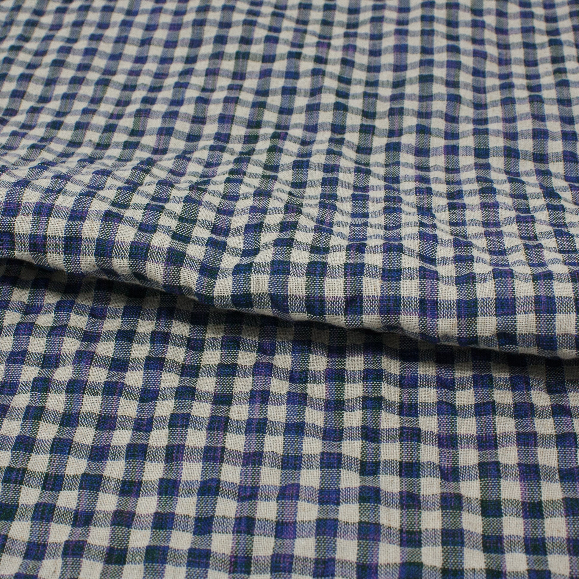 Sooke Cotton Linen Plaid Seersucker Wildflower Meadow ½ yd-Fabric-Spool of Thread