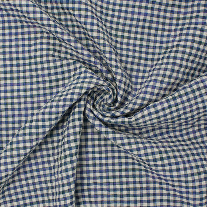 Sooke Cotton Linen Plaid Seersucker Wildflower Meadow ½ yd