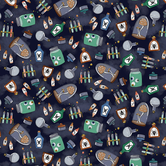 Spellbound Navy ½ yd-Fabric-Spool of Thread