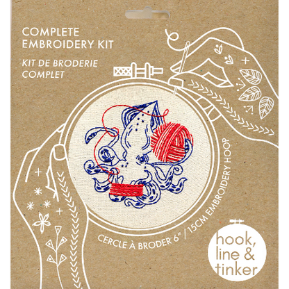 Squid Balling Yarn Complete Embroidery Kit-Notion-Spool of Thread