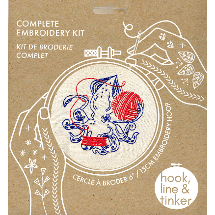 Squid Balling Yarn Complete Embroidery Kit-Notion-Spool of Thread