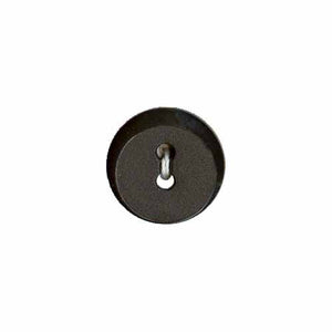 Stunning Button - 15mm (⅝"), 2 Hole, Charcoal - 3 count-Notion-Spool of Thread