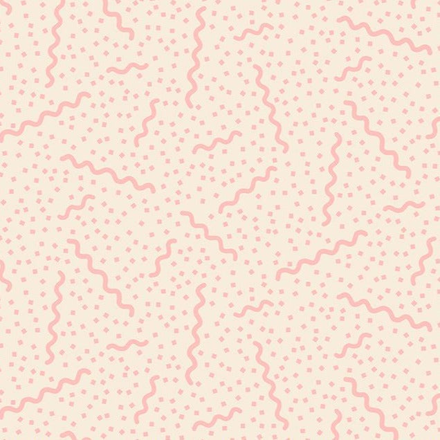 Sugar Cone Ripple Neon Pink ½ yd-Fabric-Spool of Thread