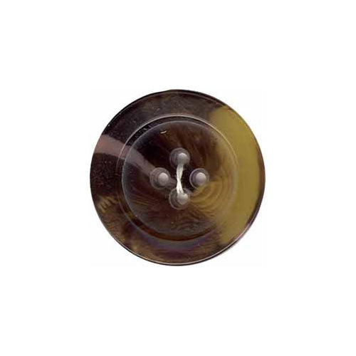 Super Button - 38mm (1½"), 4 Hole, Robson Brown- 1 count-Notion-Spool of Thread