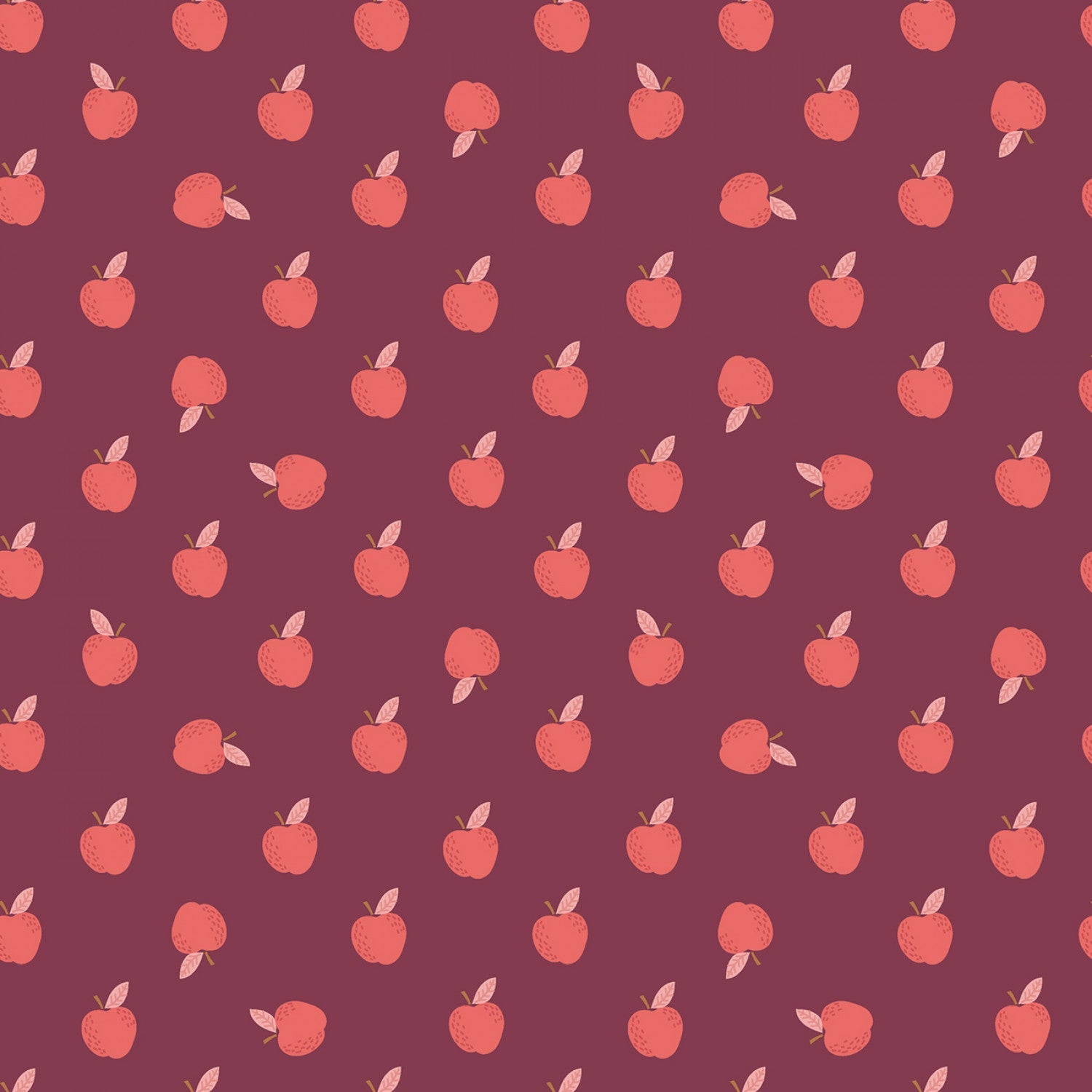 Sweetbriar Apples Wine ½ yd-Fabric-Spool of Thread
