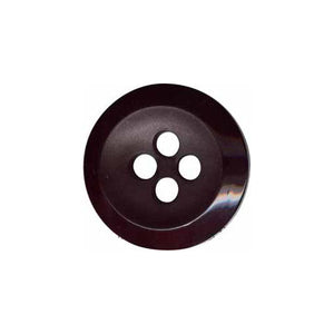 Swell Button - 28mm (1⅛"), 4 Hole, Purplish Black - 2 count-Notion-Spool of Thread