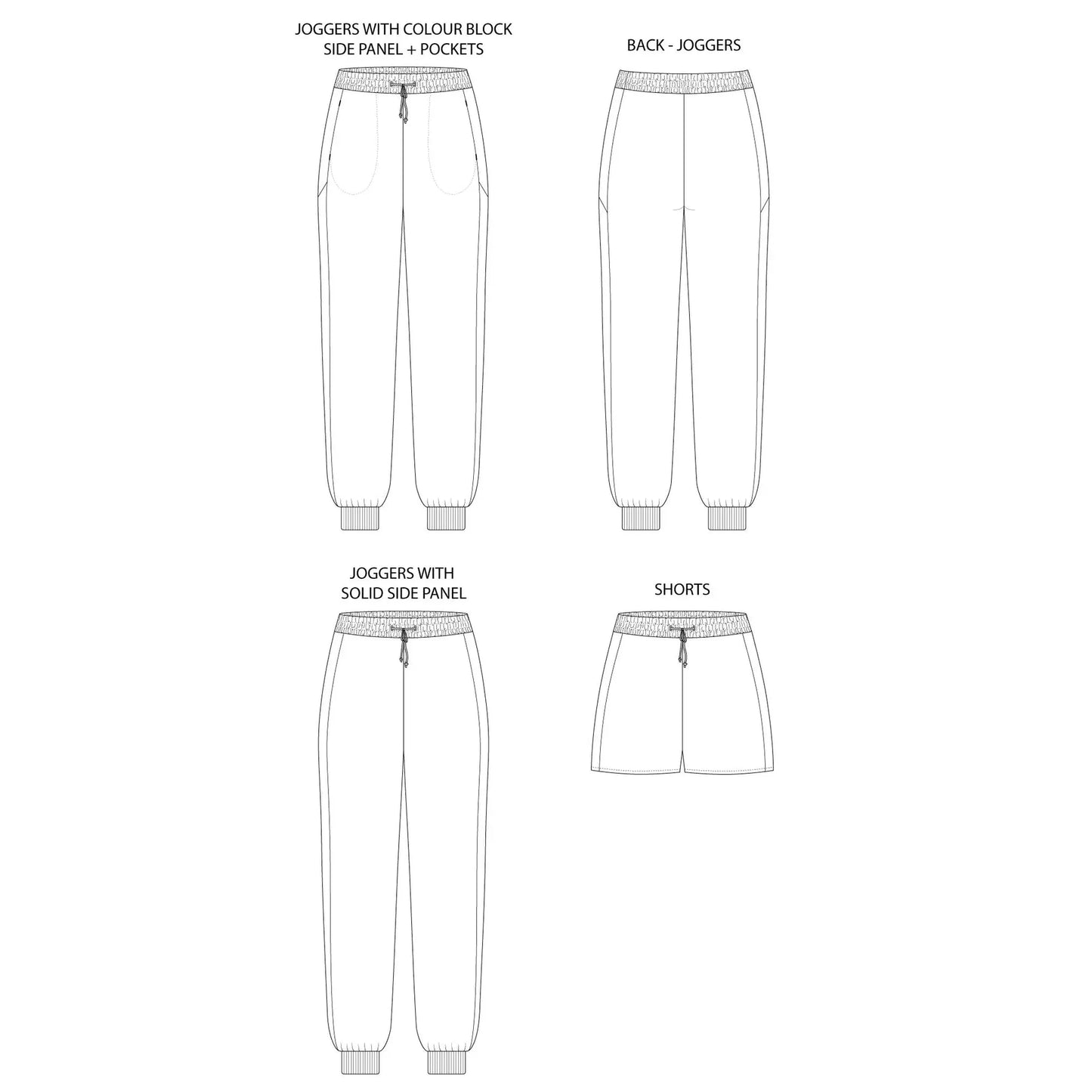 Tilly and the Buttons Cee Cee Joggers and Shorts Paper Pattern-Pattern-Spool of Thread