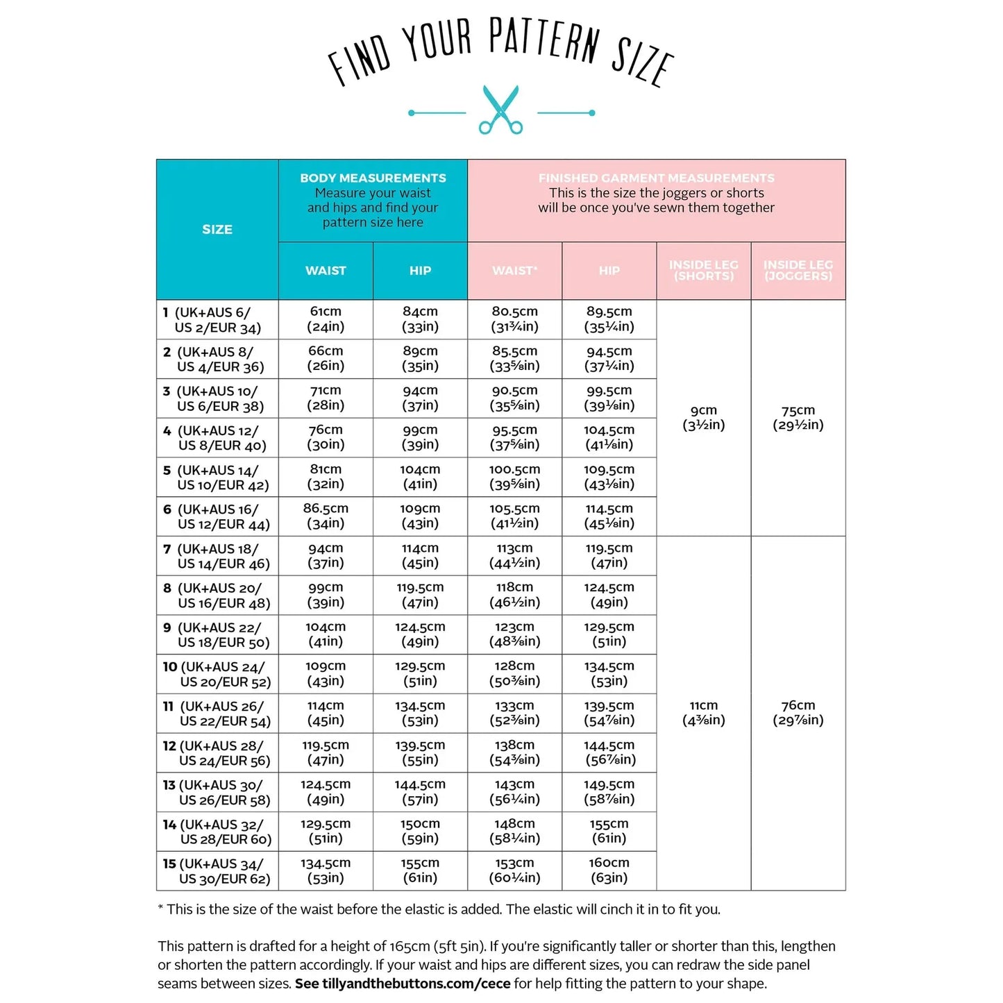 Tilly and the Buttons Cee Cee Joggers and Shorts Paper Pattern-Pattern-Spool of Thread