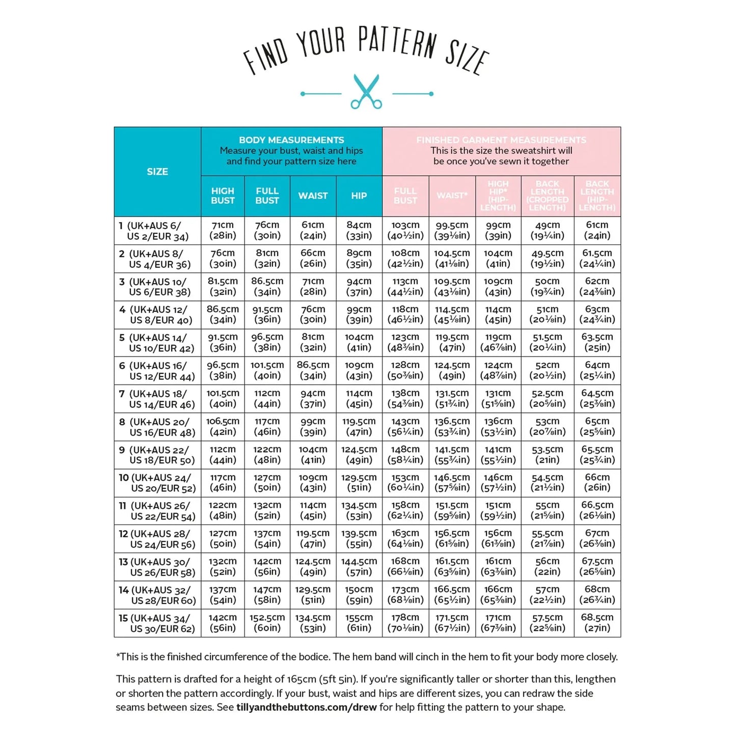 Tilly and the Buttons Drew Sweatshirt Paper Pattern-Pattern-Spool of Thread