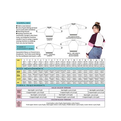 Tilly and the Buttons Drew Sweatshirt Paper Pattern-Pattern-Spool of Thread