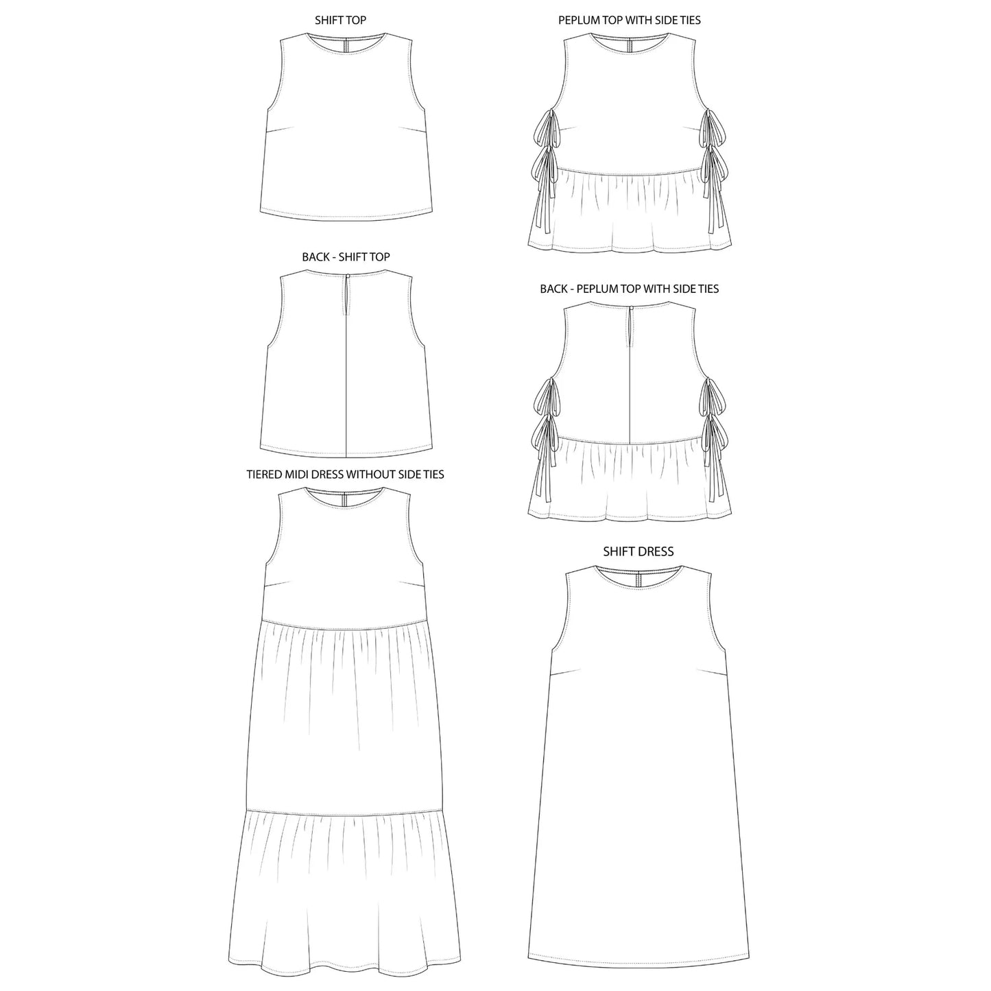Tilly and the Buttons Leah Top and Dress Paper Pattern-Pattern-Spool of Thread