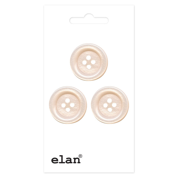 Top Notch Button - 18mm (¾"), 4 Hole. Blush - 3 count-Notion-Spool of Thread
