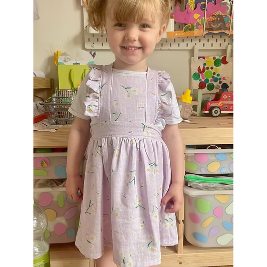 Two Stitches Cleo Pinafore Dress Paper Pattern-Pattern-Spool of Thread