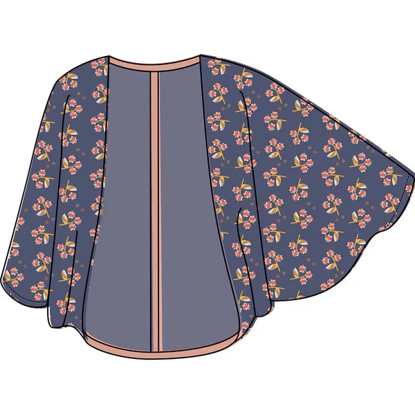 Two Stitches Origami Shrug Paper Pattern-Pattern-Spool of Thread