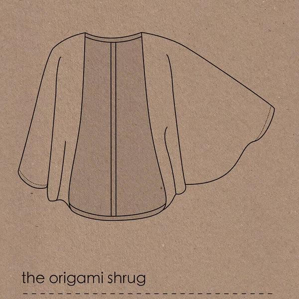 Two Stitches Origami Shrug Paper Pattern-Pattern-Spool of Thread