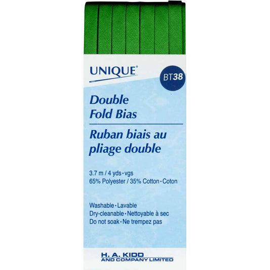 Unique Double Fold Bias Tape Kelly Green - 6mm (¼”) x 3.7m (4 yards)-Notion-Spool of Thread
