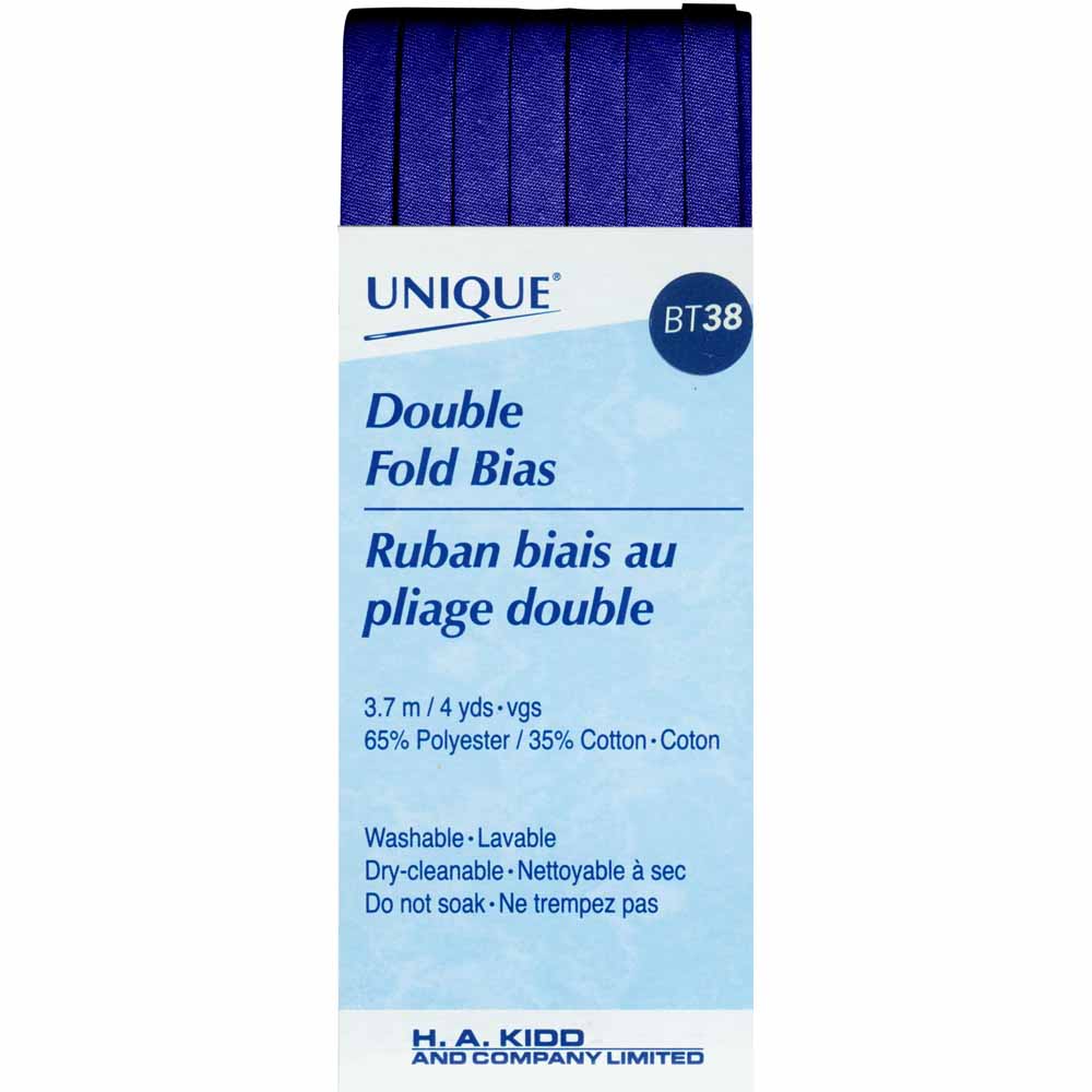 Unique Double Fold Bias Tape Navy - 6mm (¼”) x 3.7m (4 yards)-Notion-Spool of Thread